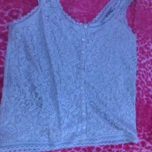 lacy Hollister crop top